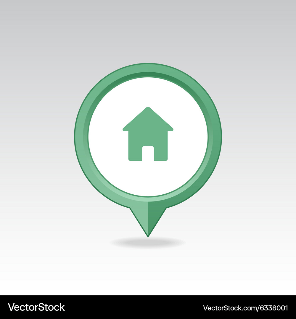 Home pin map icon pointer markers Vector Image