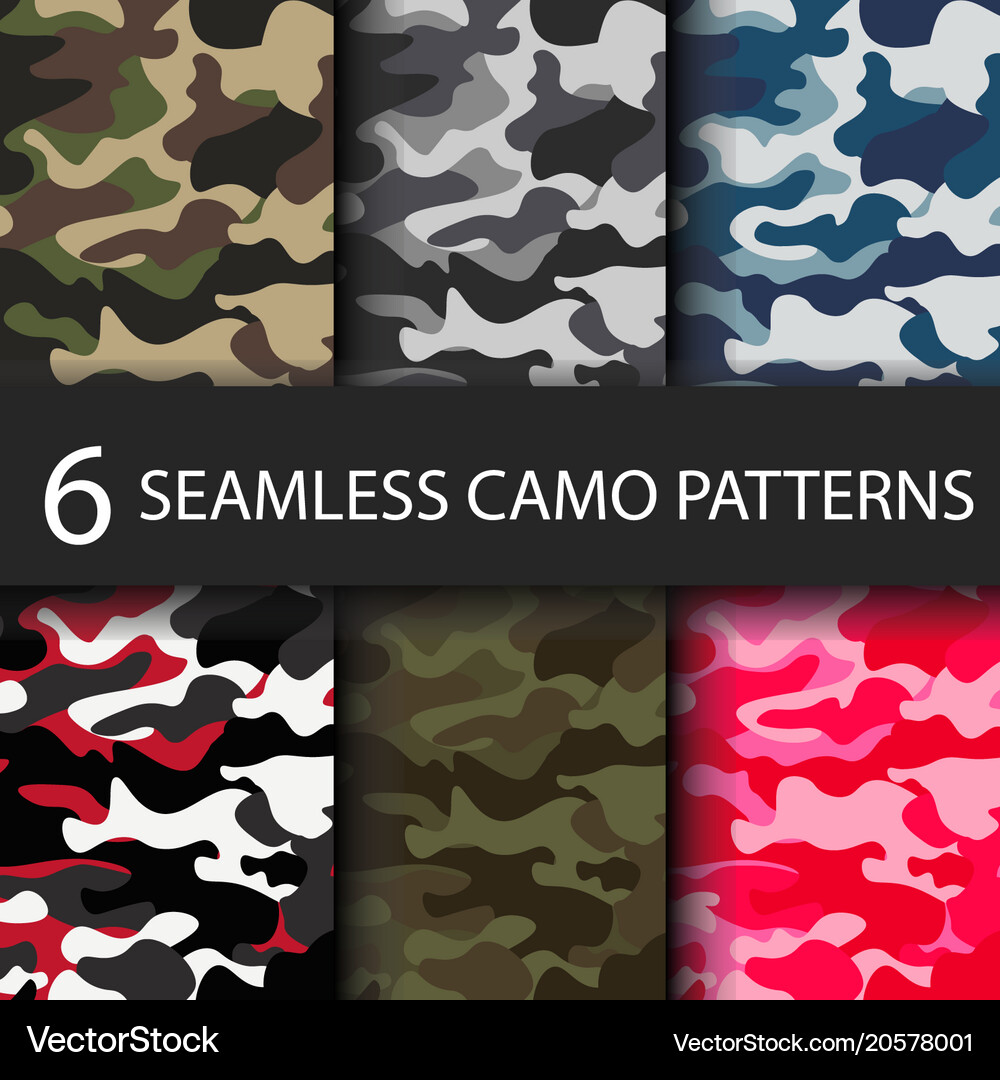 Seamless camo patterns Vector Images & Graphics for Commercial Use ...