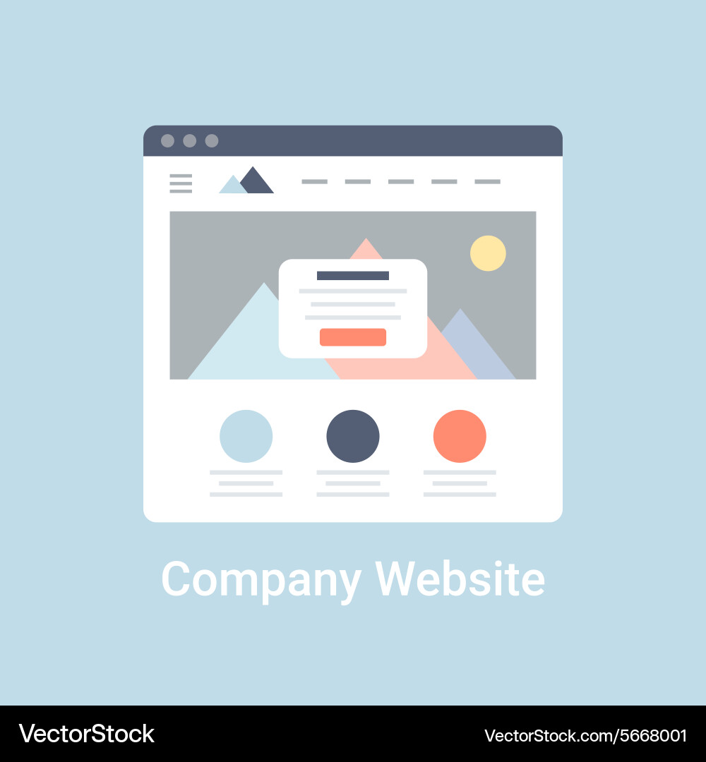Website Wireframe Template vector image