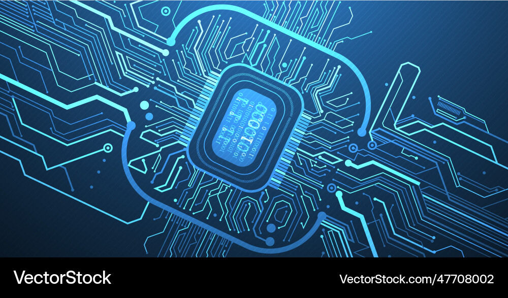 Abstract background on technological Abstract background on technological vector image