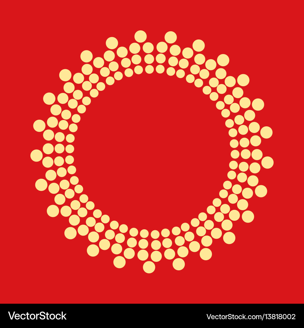 Abstract dotted shape design element Abstract dotted shape design element vector image