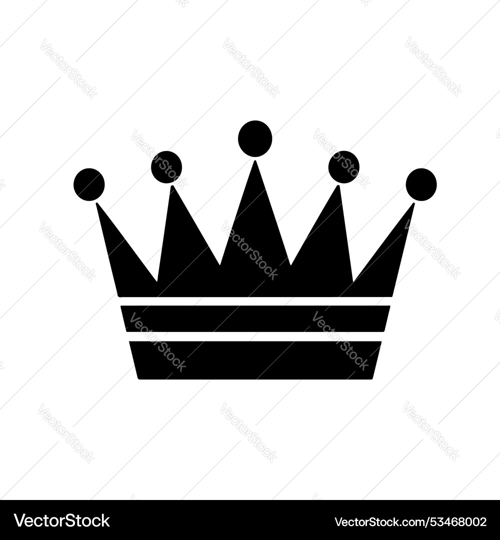 Crown silhouette Royalty Free Vector Image - VectorStock