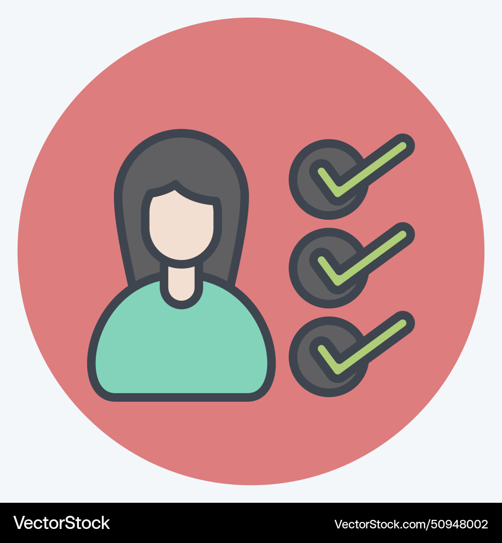 Icon work tasks related to remote working symbol Vector Image