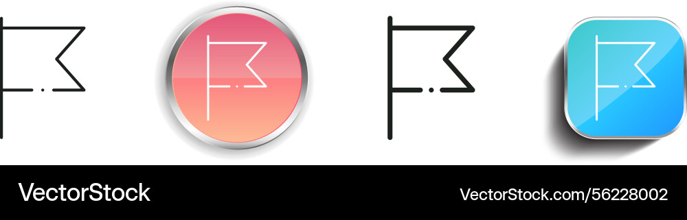 Mark Symbol dünn linear regelmäßig und Knopf Stil Mark Symbol dünn linear regelmäßig und Knopf Stil vektorbild