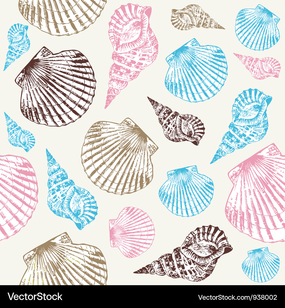 Seashell Pattern Vector Image