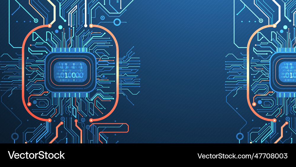 Abstract background on technological Vector Image