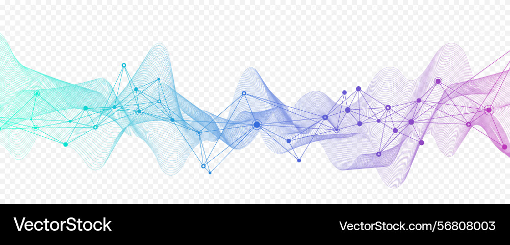 Abstract tech network connection dots digital Abstract tech network connection dots digital vector image