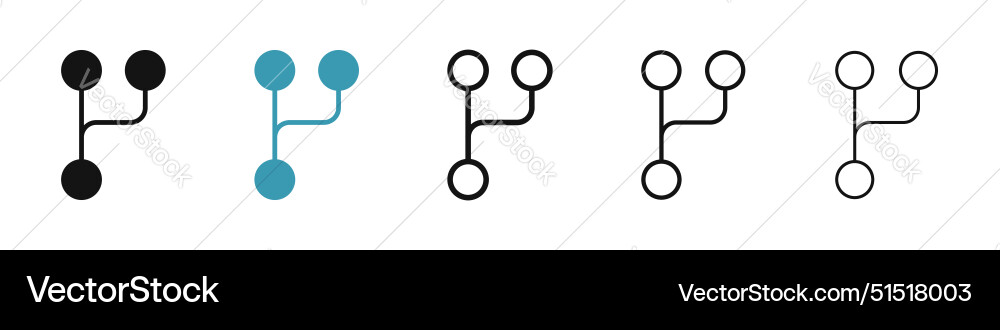 Code branch icon vector image