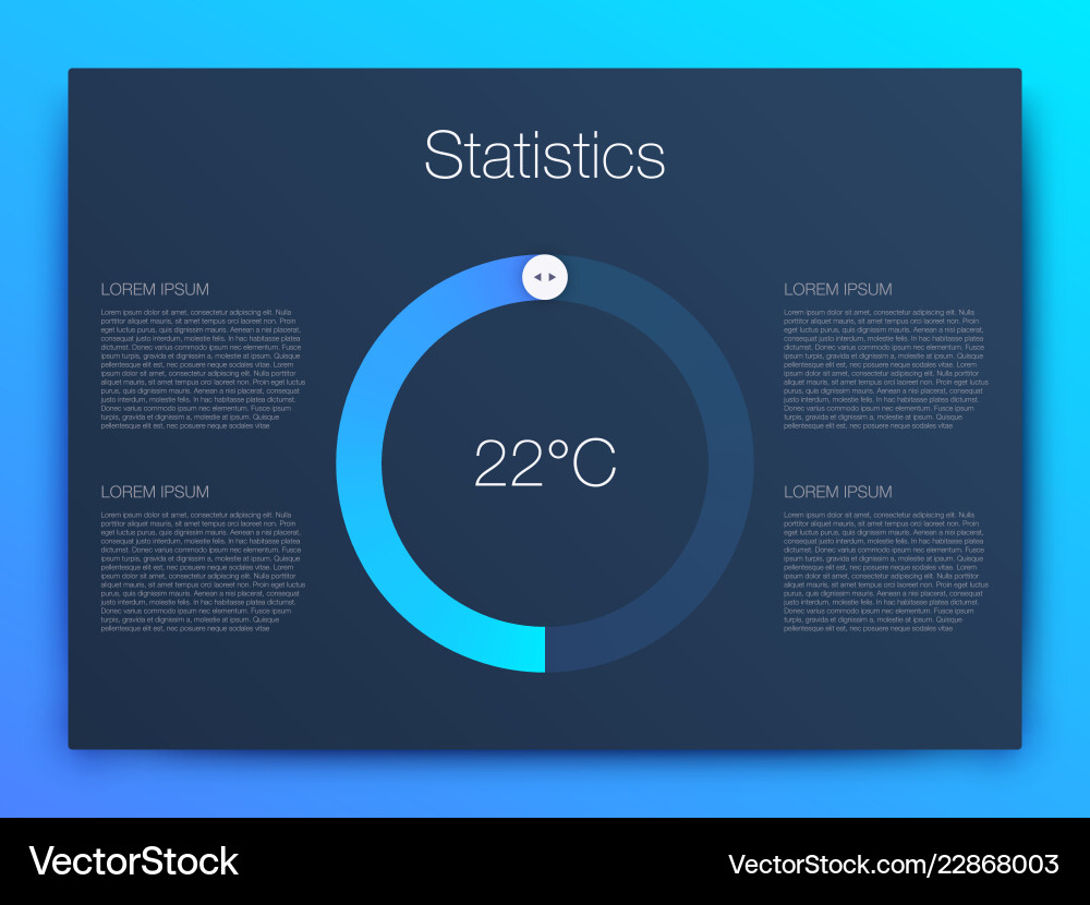 Dashboard infographic template with modern design Dashboard infographic template with modern design vector image