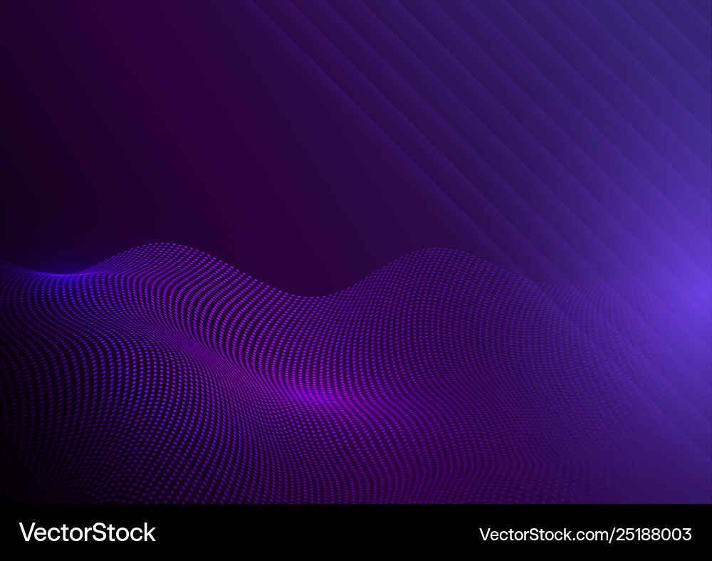 Dynamic Flowing Dots Background vector image