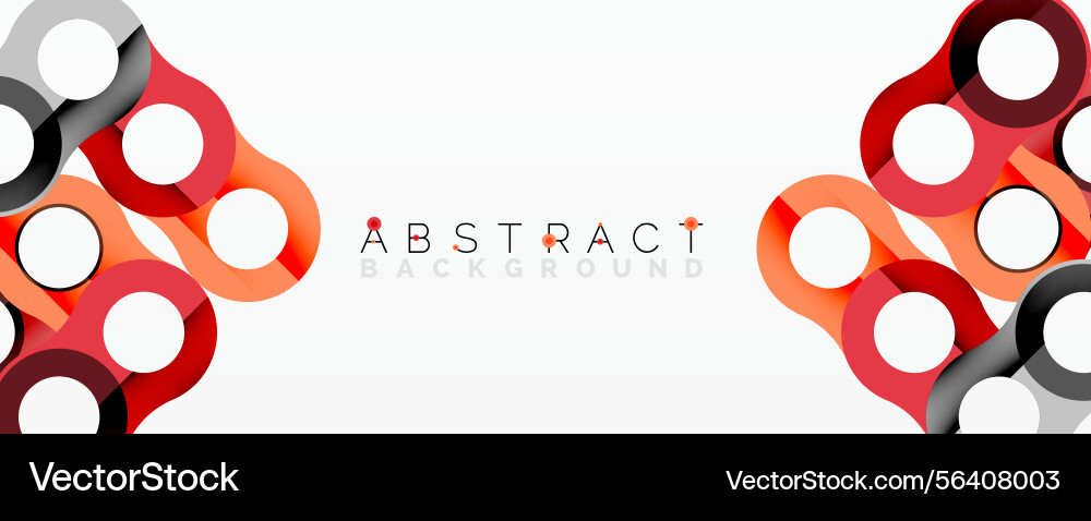 Modern design features interconnected circles Modern design features interconnected circles vector image