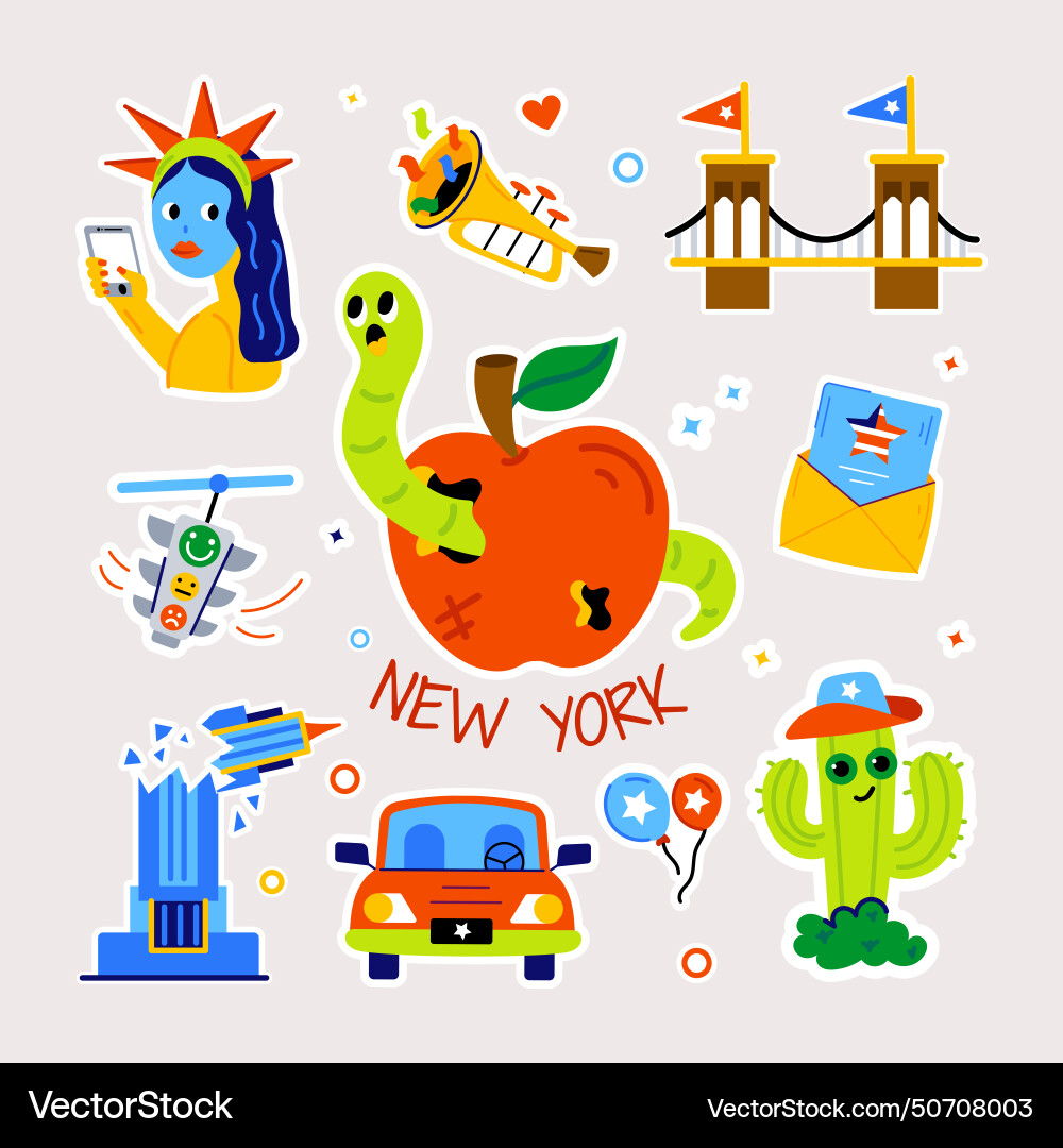 Nyc theme Royalty Free Vector Image - VectorStock