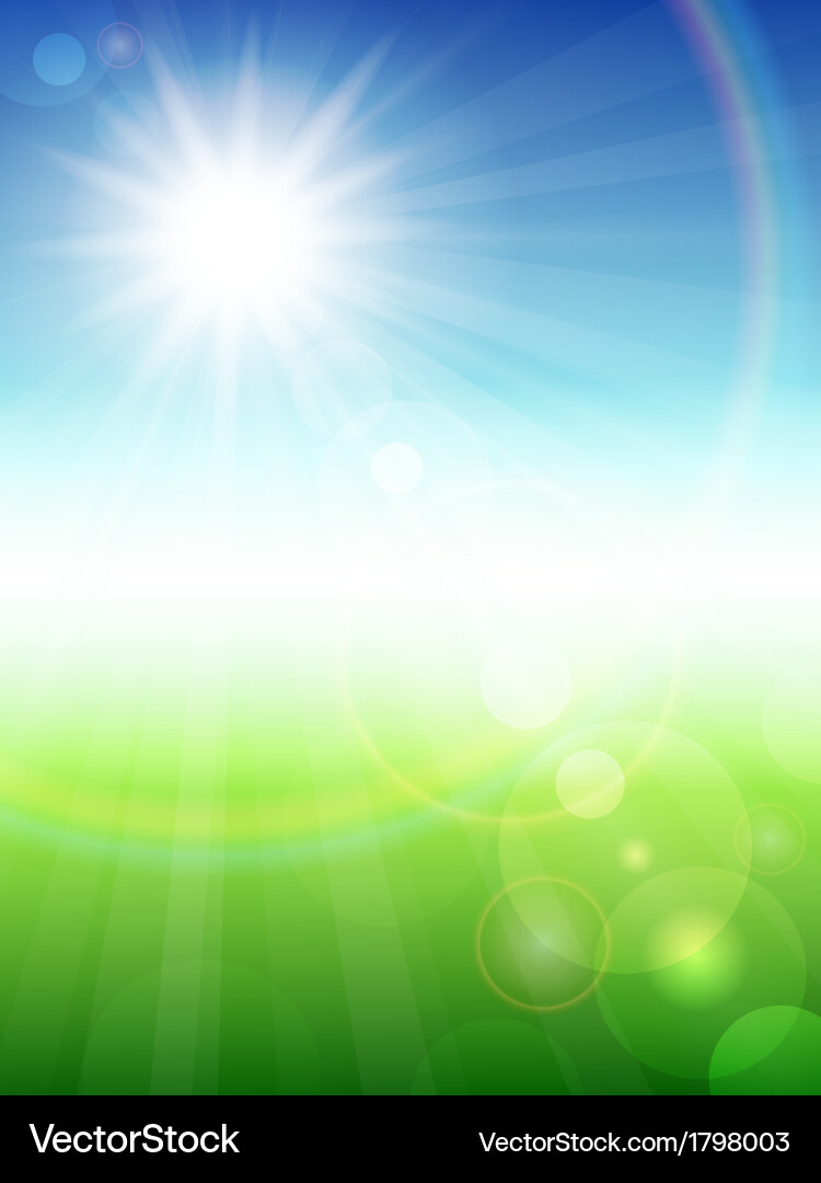 Summer Landscape Background Royalty Free Vector Image