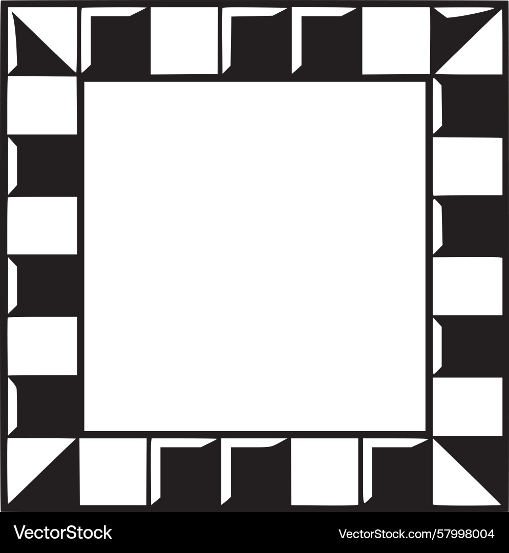 Angular Geometric Block Pattern Vektorbild