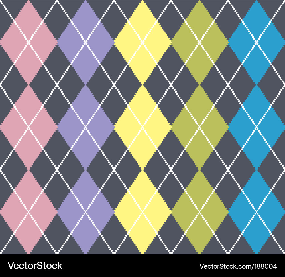 Diamond Check Pattern Vector Image