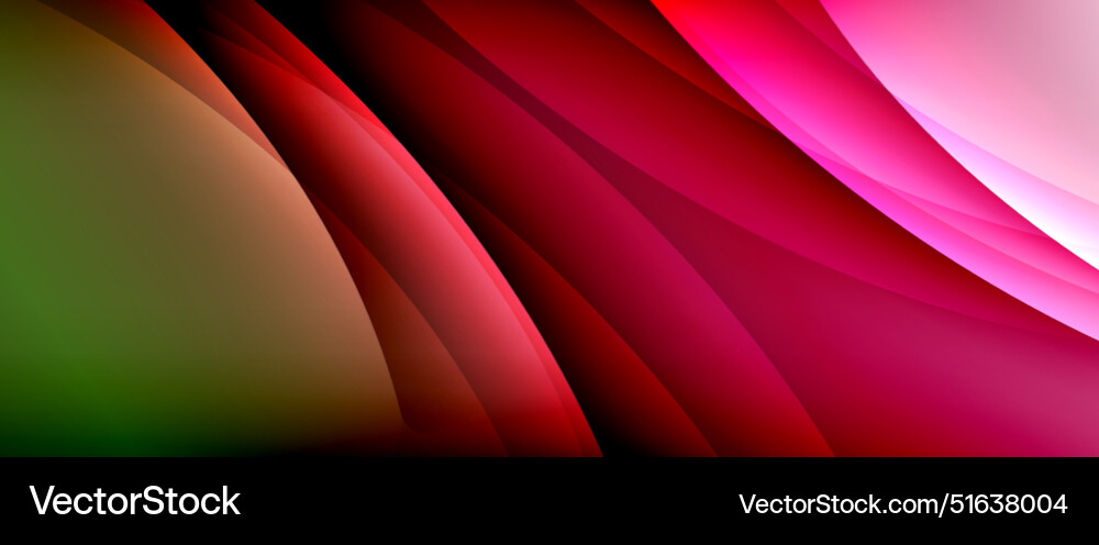 Dynamic flowing waves on gradient color background Dynamic flowing waves on gradient color background Vector Image