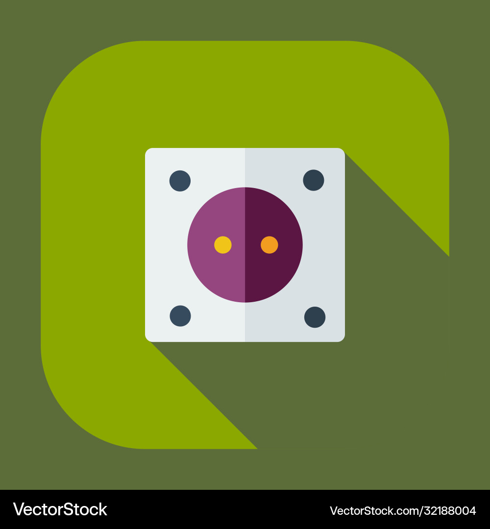 Flat modern design with shadow icons socket Flat modern design with shadow icons socket vector image