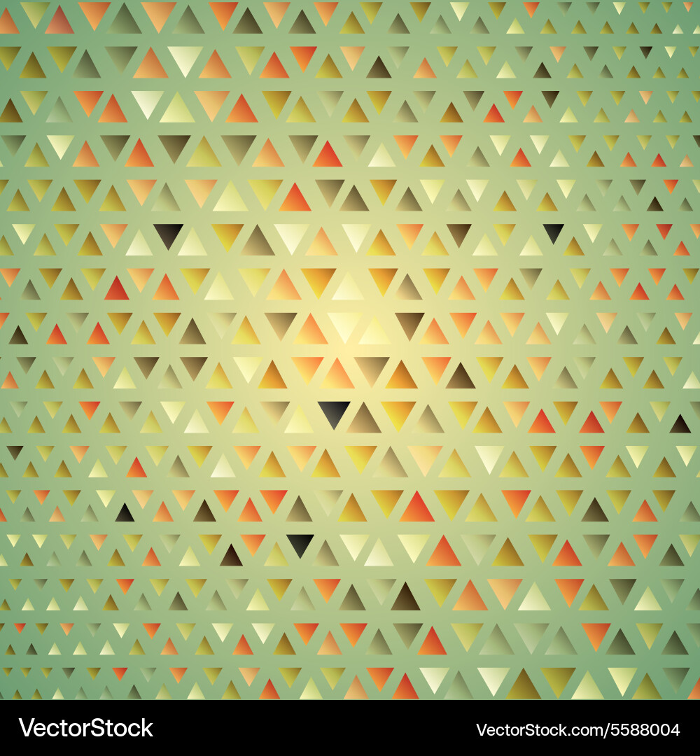 Geometric Mosaic Triangle Pattern vector image