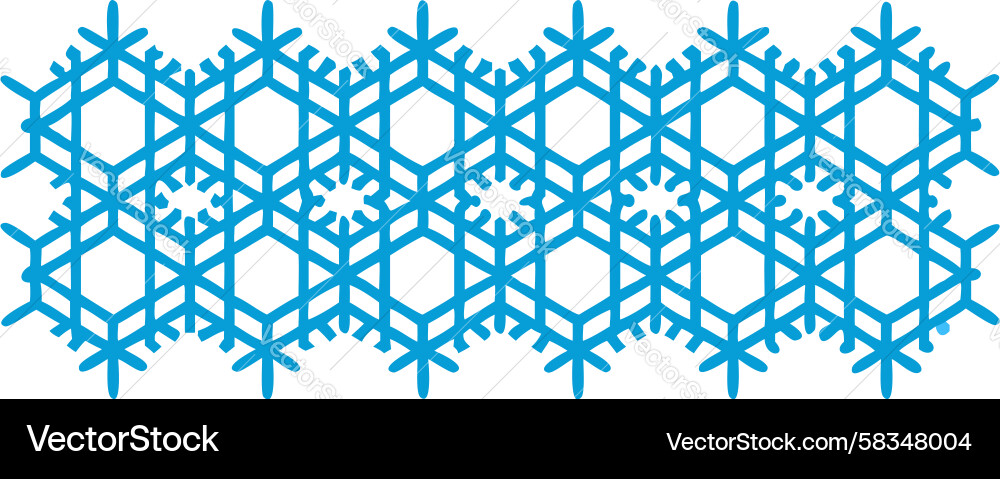 Geometric Snowflake Pattern Vector Image