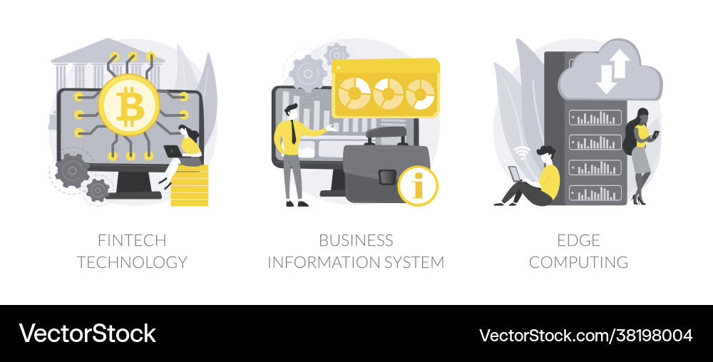 IT Integration & Technology Concepts Vector Image