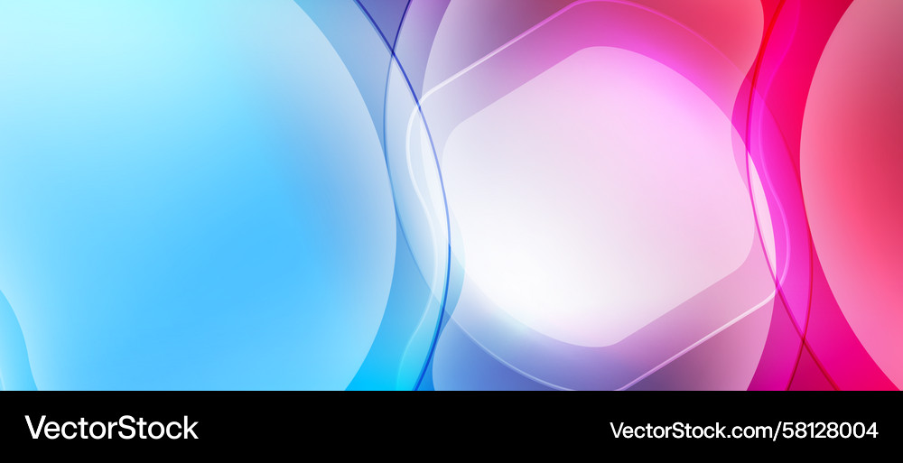 Translucent Circles Gradient Background Vector Image