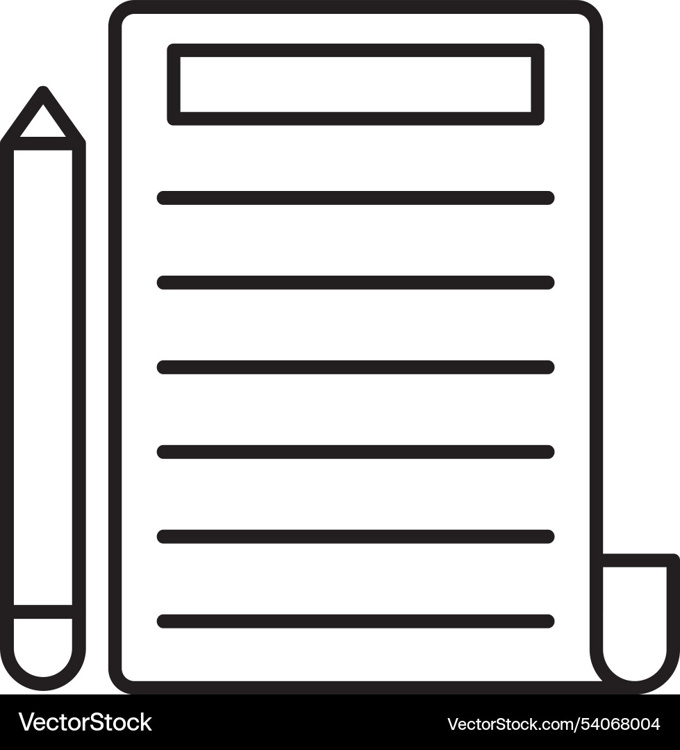 Write line icon design Vector Image