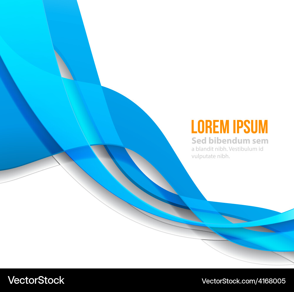 Abstract curved lines background template vector image