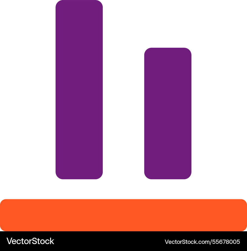 Bottom alignment icon design vector image