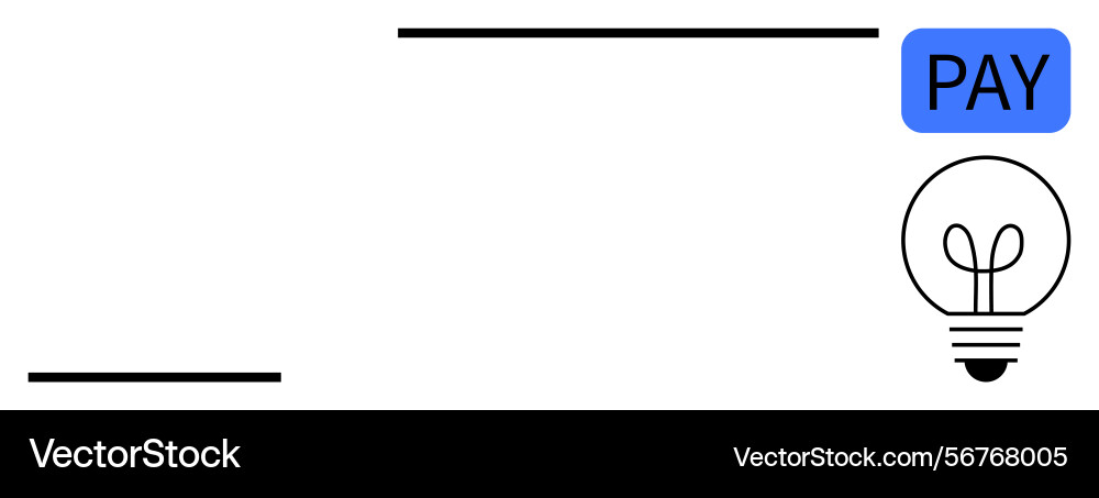 Conceptual design combining payment button Conceptual design combining payment button vector image