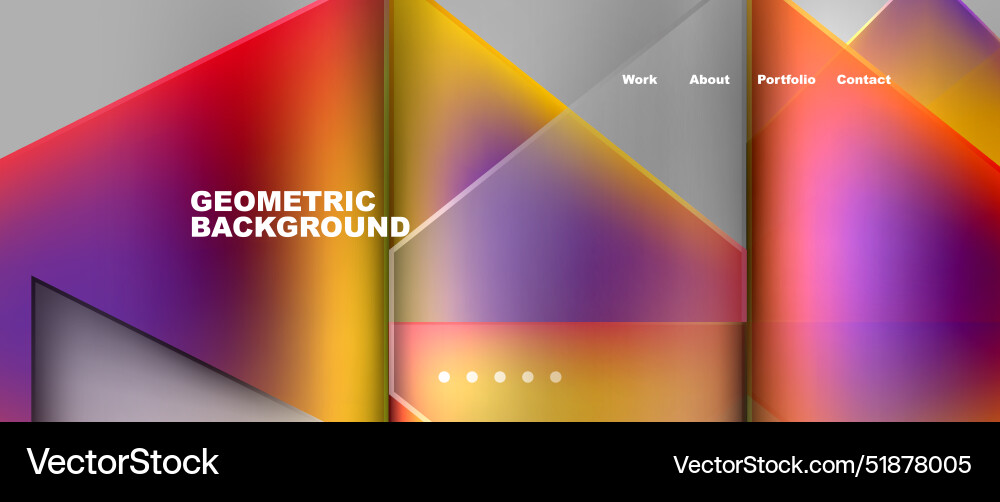 Gradient triangle geometric minimal wallpaper Vector Image