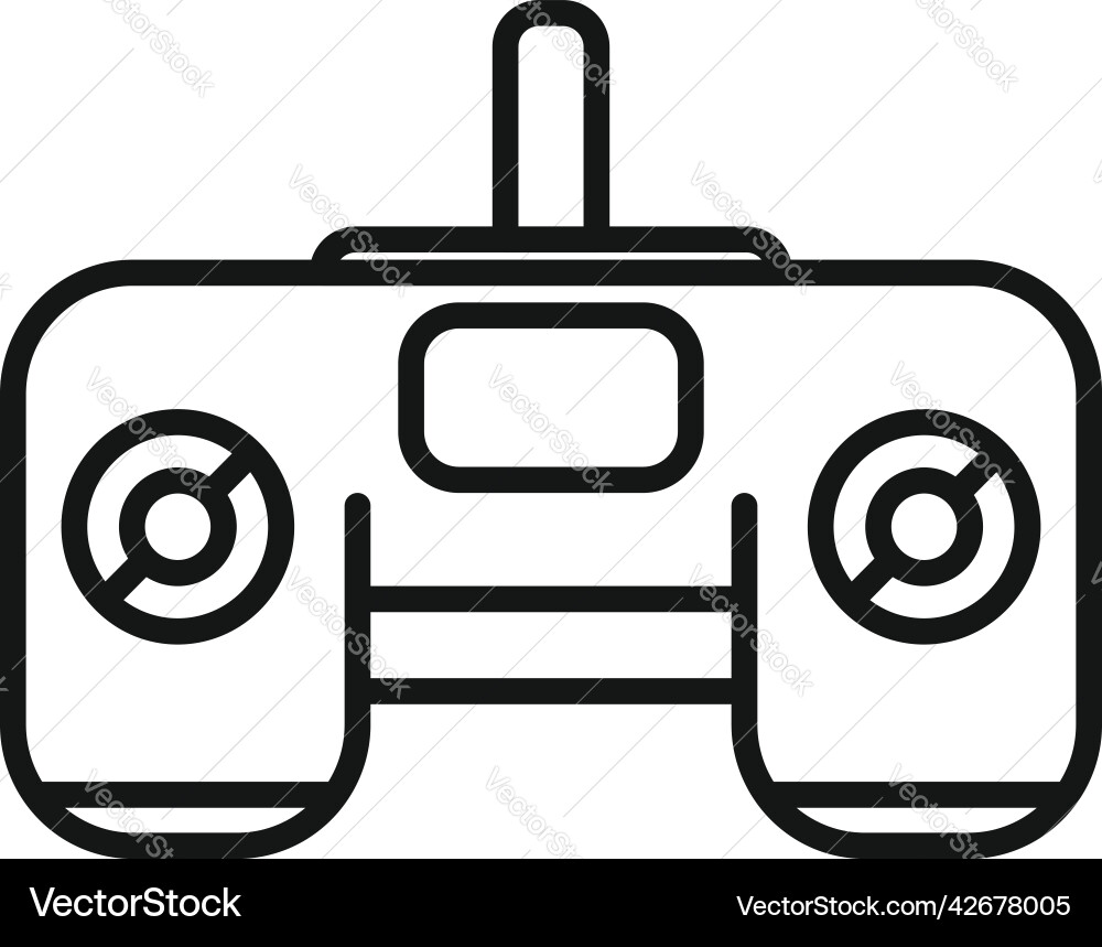 Joystick control icon outline data center Joystick control icon outline data center vector image