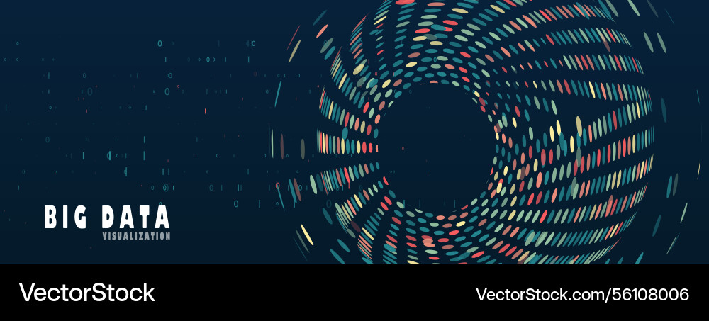 Abstract big data visualization Abstract big data visualization vector image