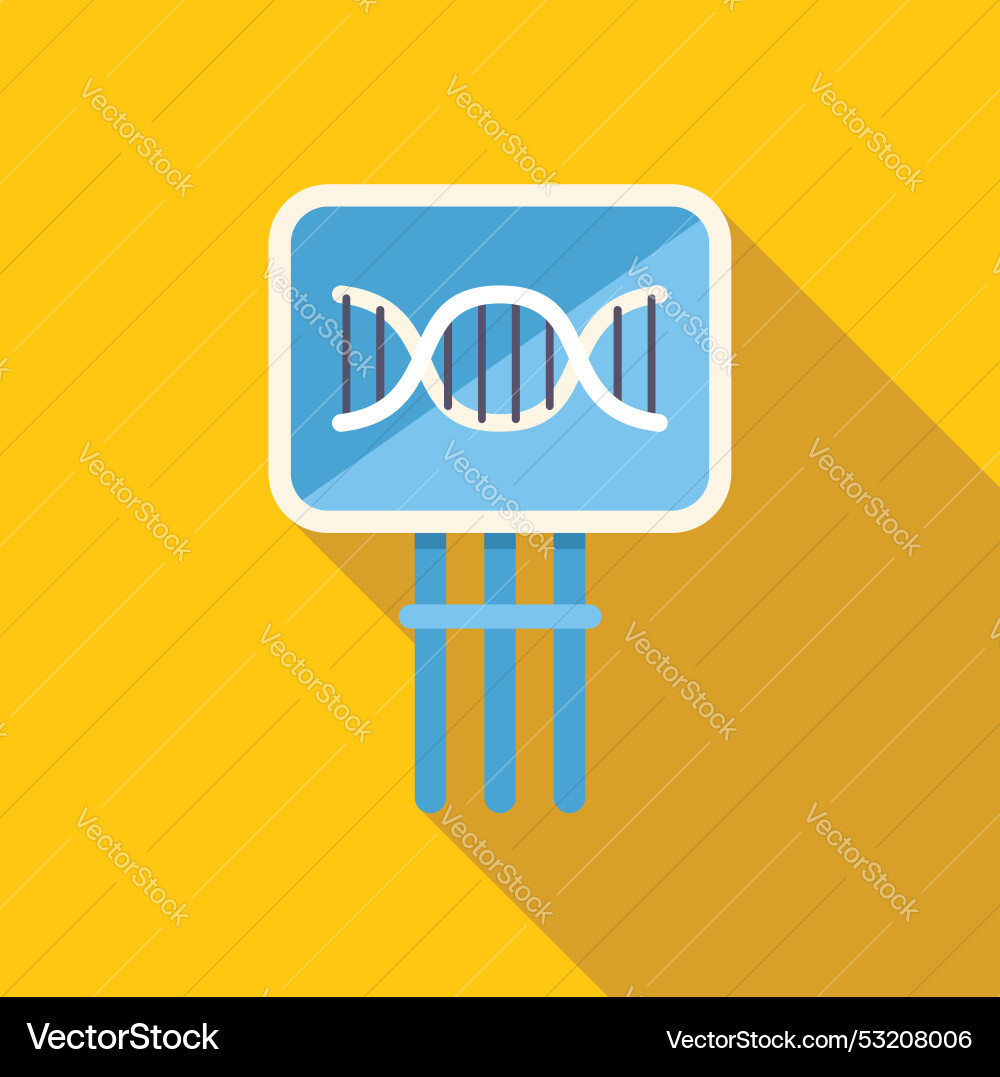 Dna test showing double helix structure vector image