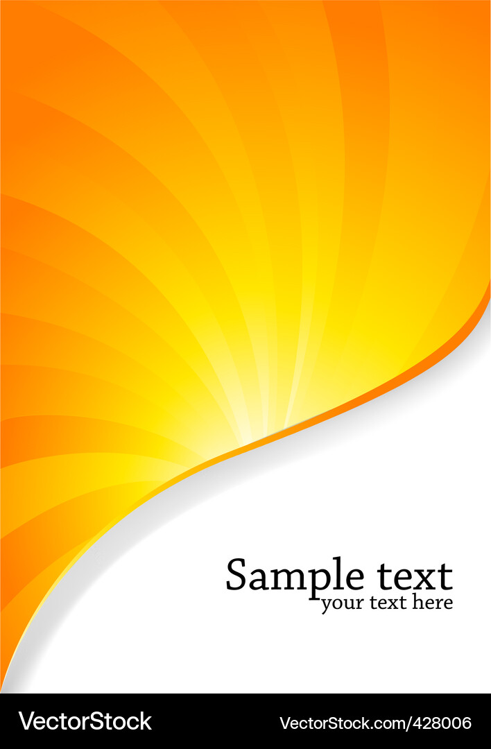 Dynamic Orange Gradient Background Vector Image
