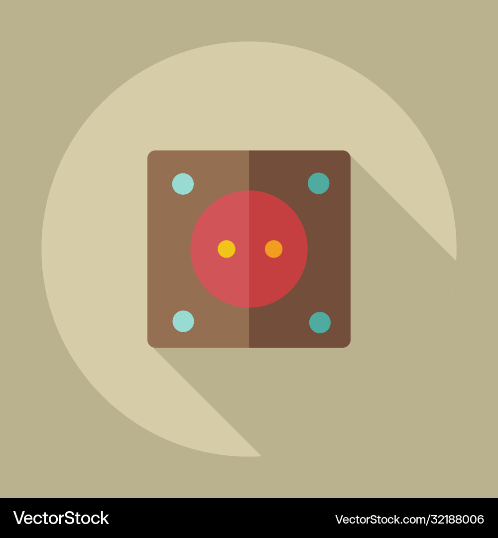 Flat modern design with shadow icons socket vector image