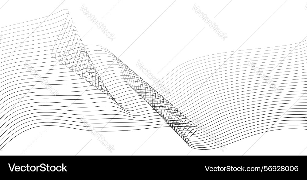 Wavy lines surface dynamic flowing twisted blend Wavy lines surface dynamic flowing twisted blend Vector Image