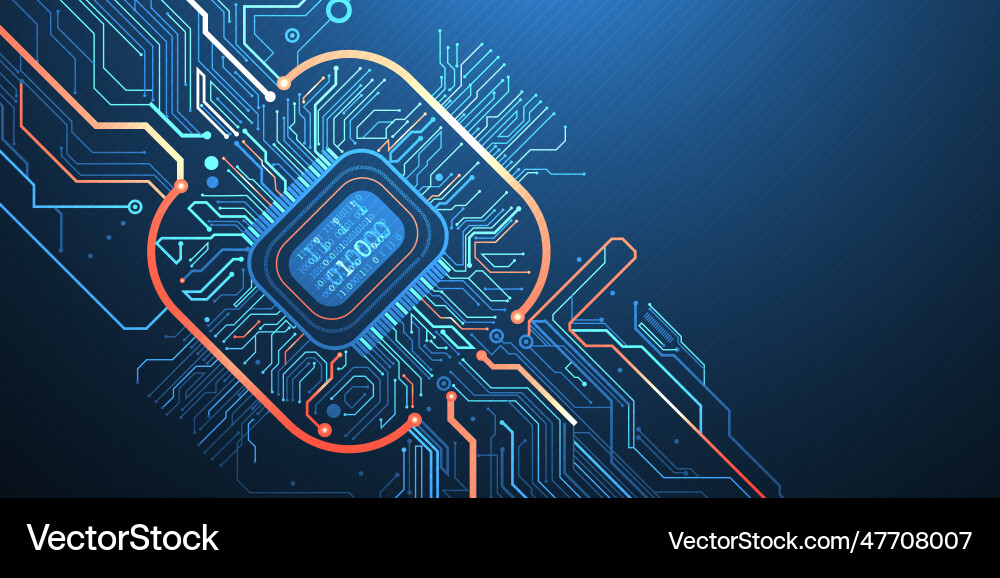 Abstract background on technological Abstract background on technological vector image