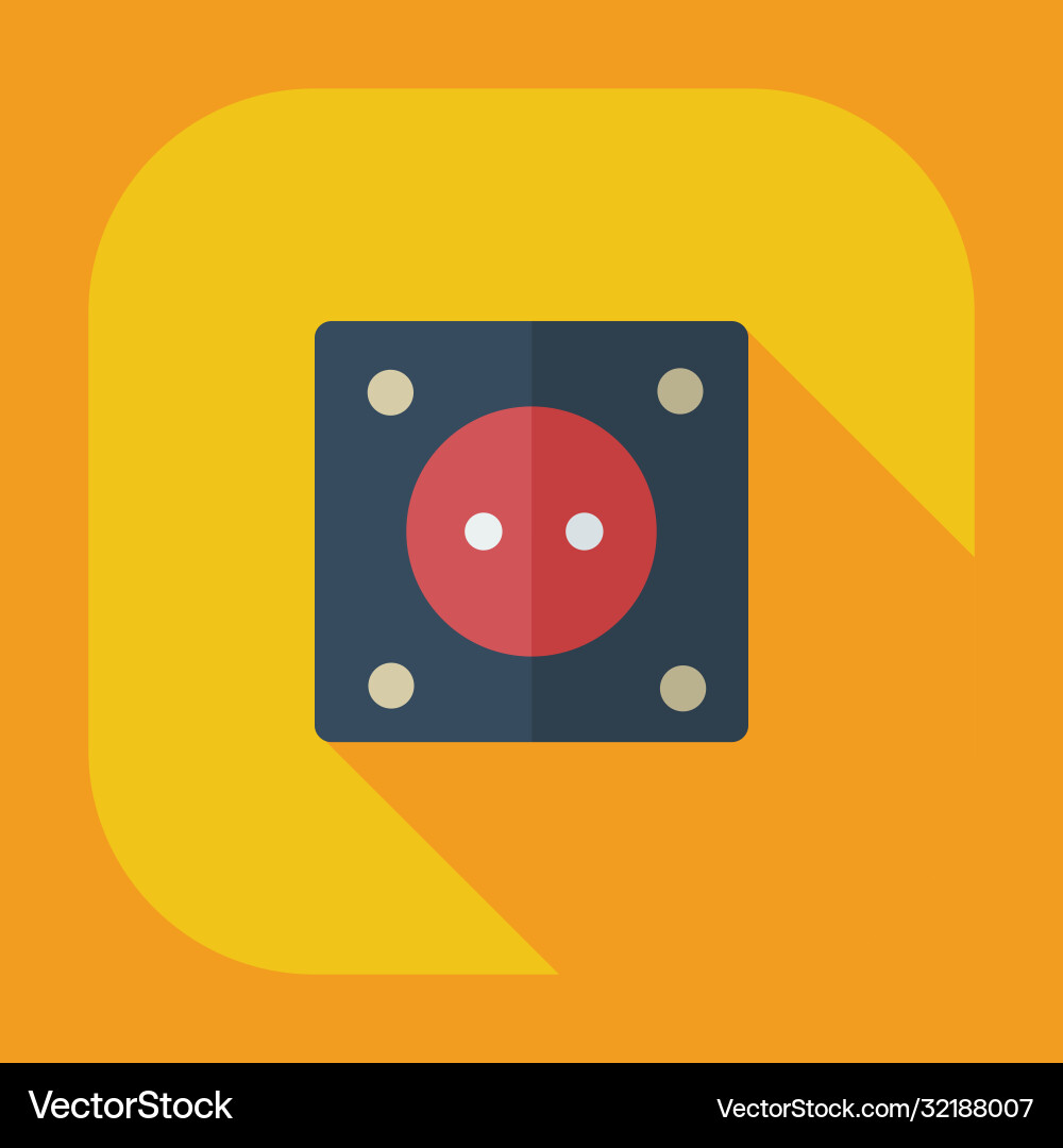 Flat modern design with shadow icons socket Flat modern design with shadow icons socket vector image