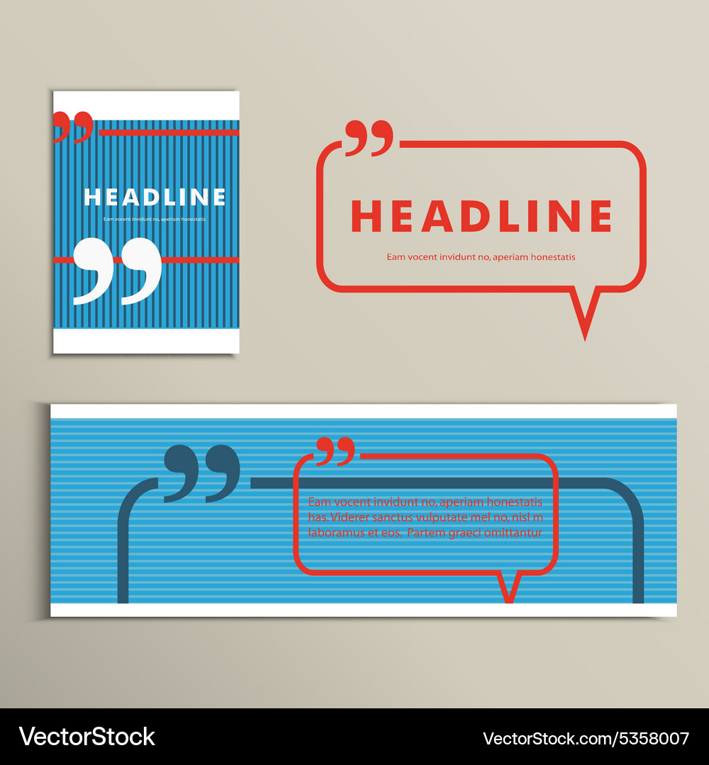 Set color lines with conversational bubble Vector Image