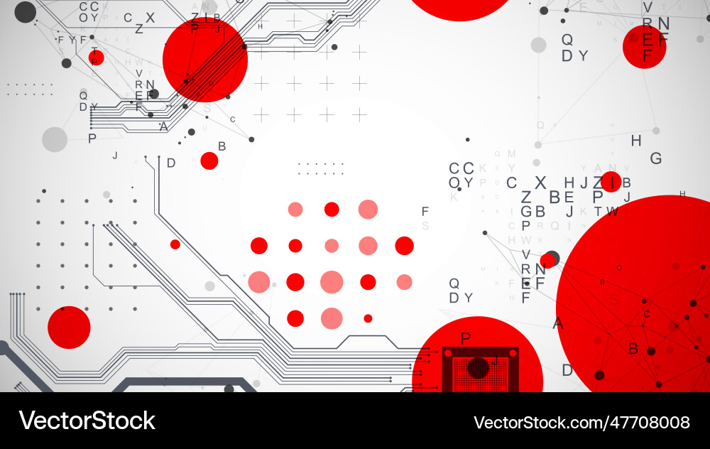 Abstract background on technological Abstract background on technological vector image