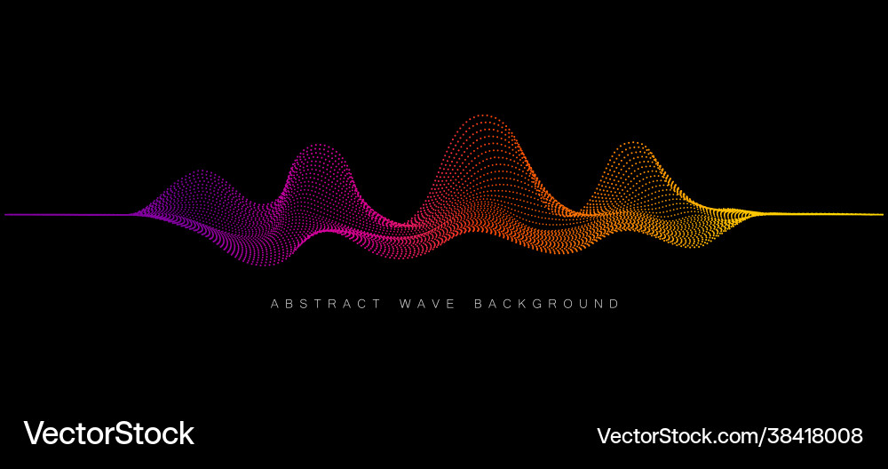 Abstract Color Wave Background vector image