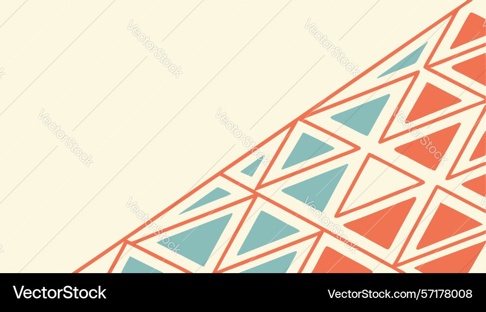 Abstract geometric pattern with dynamic triangles vector image