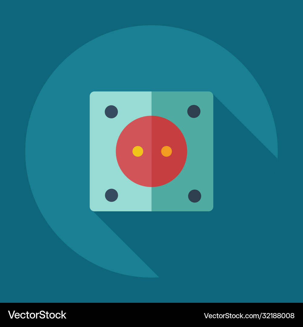 Flat modern design with shadow icons socket Flat modern design with shadow icons socket vector image