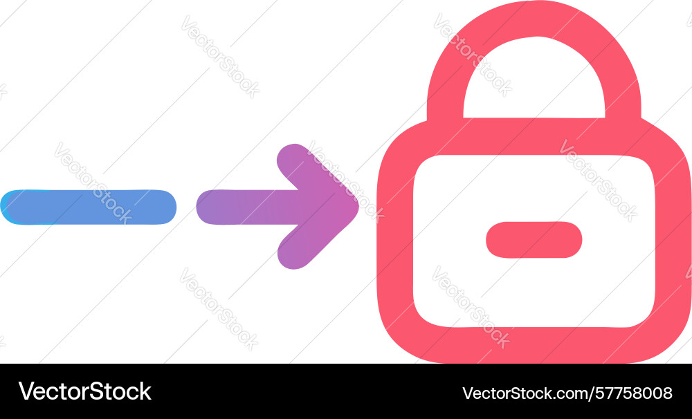 Security forwarding icon protected data vector image