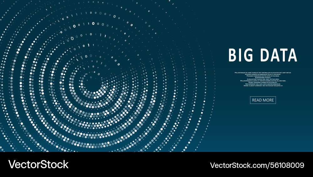 Abstract big data visualization Abstract big data visualization vector image