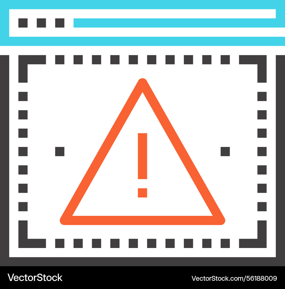 Access denied flat line web icon concept Access denied flat line web icon concept vector image