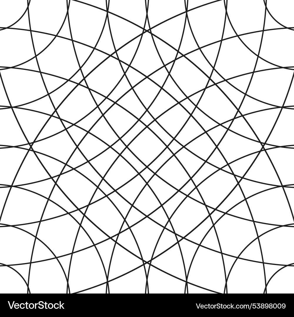 Geometric intersecting lines pattern Vector Image