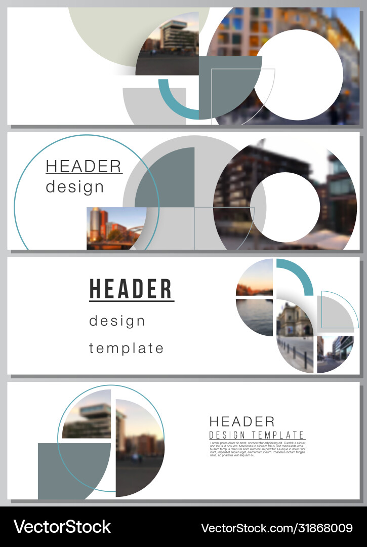 Layout headers banner design templates Layout headers banner design templates vector image