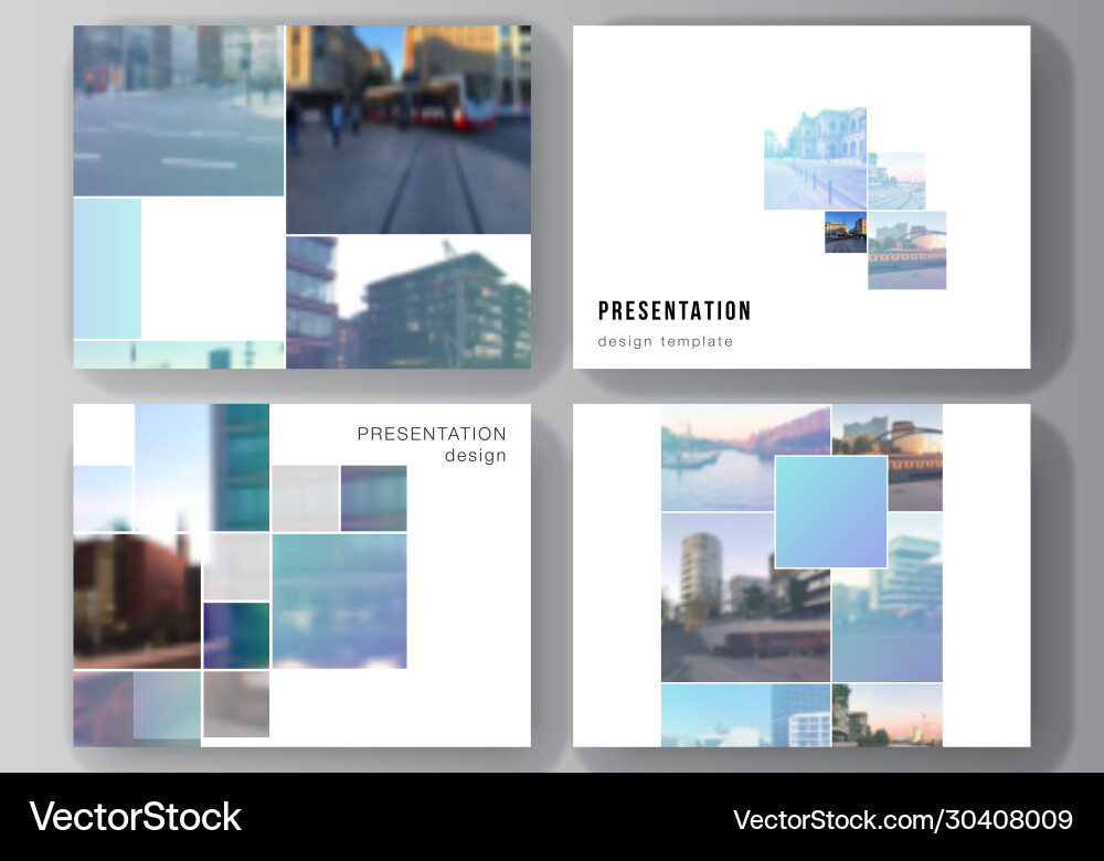 Modern Presentation Slides Layout vector image