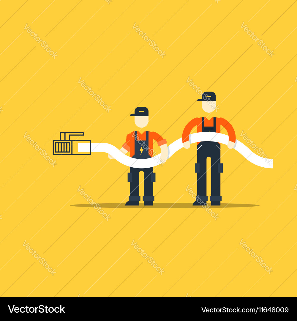 Network connection internet access vector image
